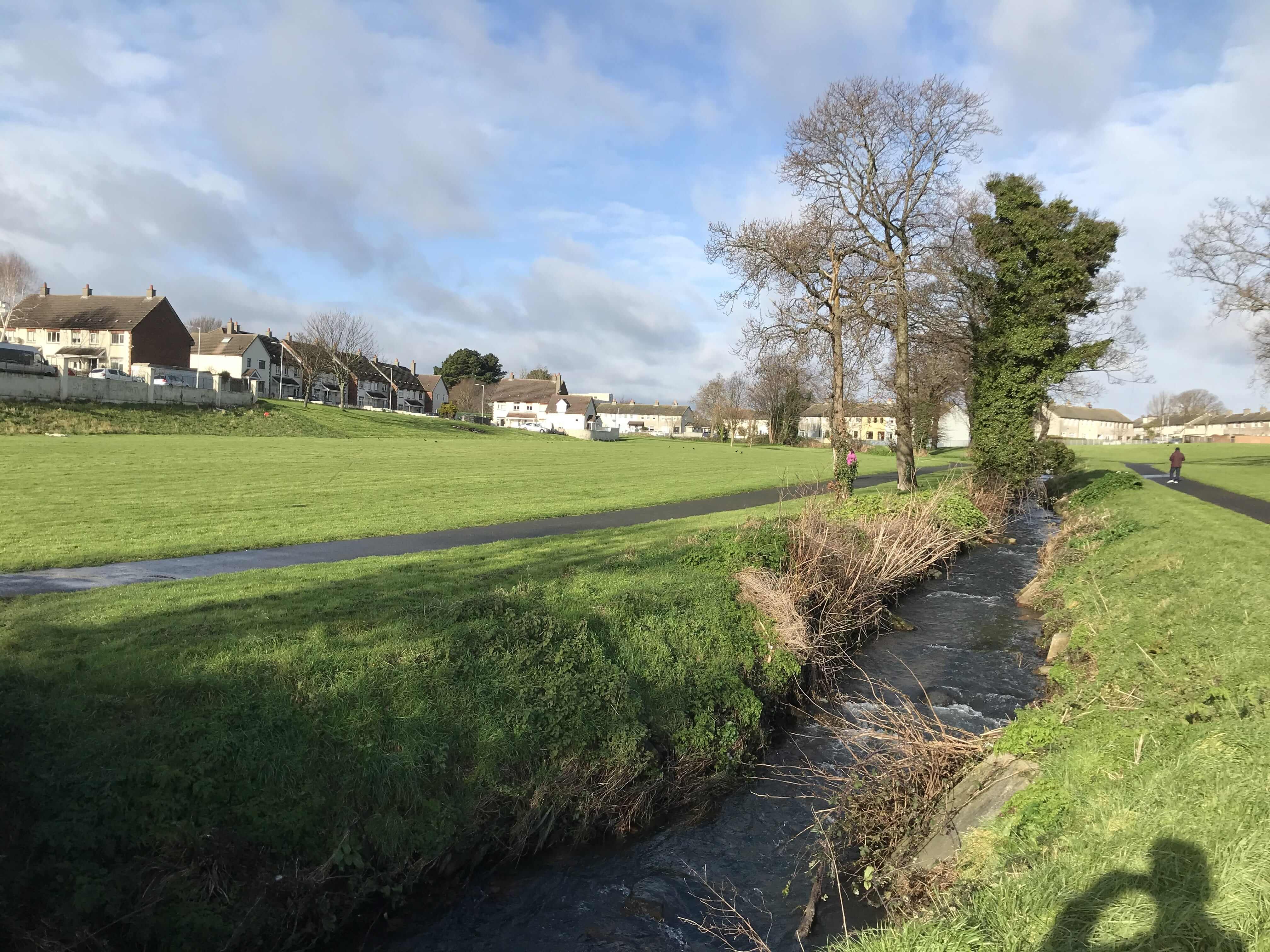 Image 2: Deansgrange Stream flowing across Glenavon Park